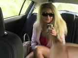 Hot ass amateur blonde passenger screwed in the taxi