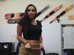 College Girl strip and lap dance in front of dude for money