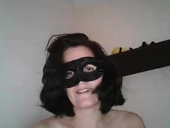Solo mature masturbating on webcam