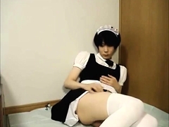 Amateur Japanese CD cute maid jack
