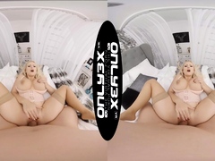 Big tits blonde Angel Wicky heavenly sex in VR