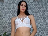 Super Sexy Brunette TGirl Marihana on Webcam 3