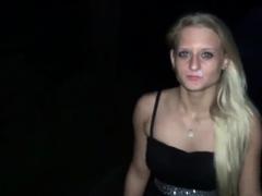 Extreme Public Threesome With German Anna Blond