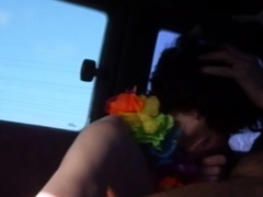 Fucking A Clown On Backseat