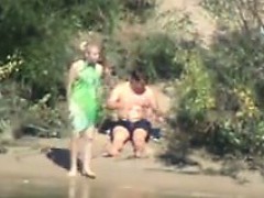 Horny Couple By The River