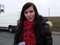 Amateur Eurobabe picked up in the street and nailed for cash